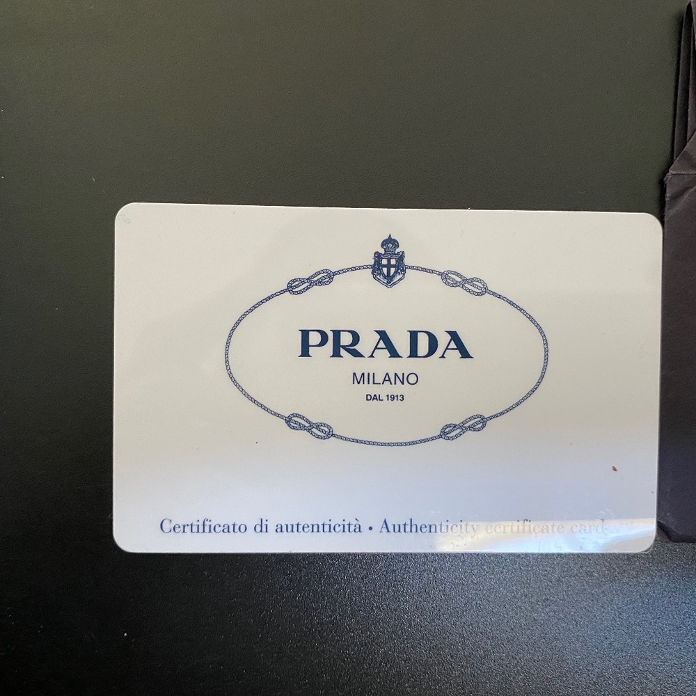 Prada Grafite Ruffle Shoulder Bag, authentication card included - Picture 10 of 10